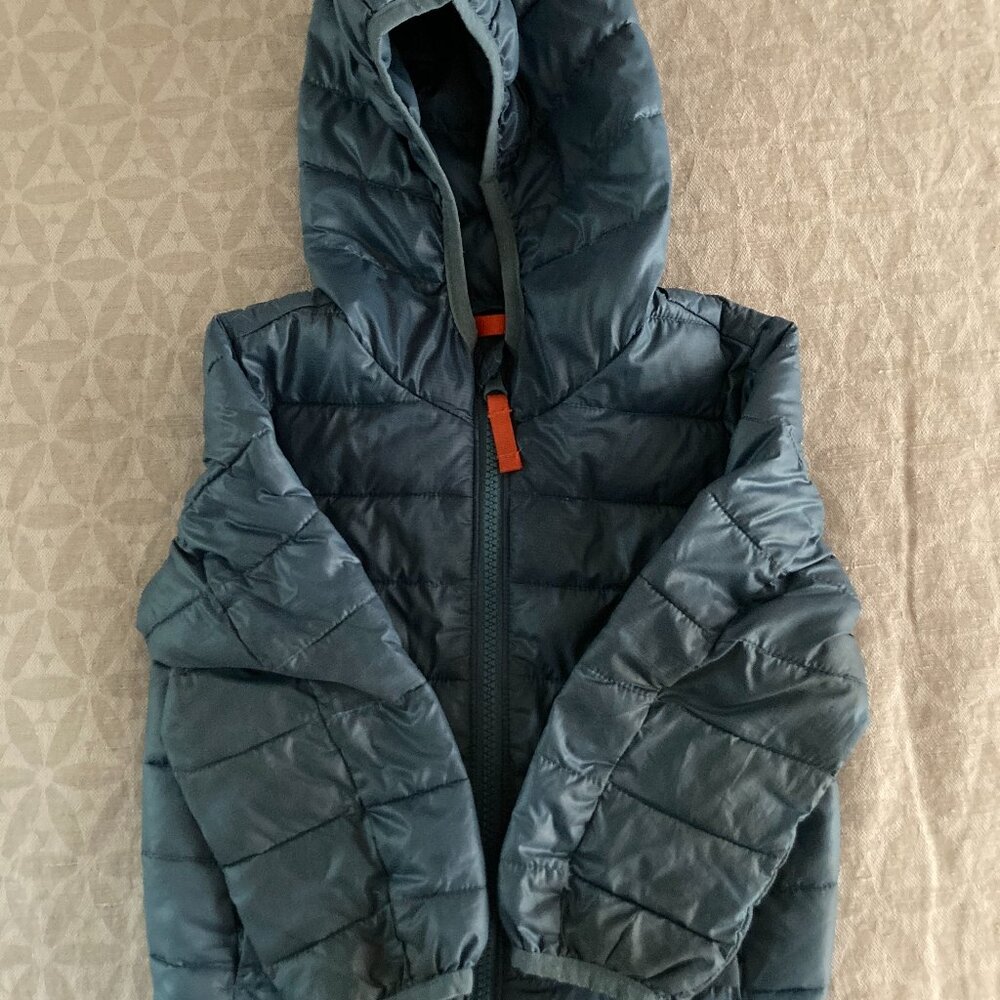 Primary Lightweight Puffer Jacket – Slate Blue, 2T